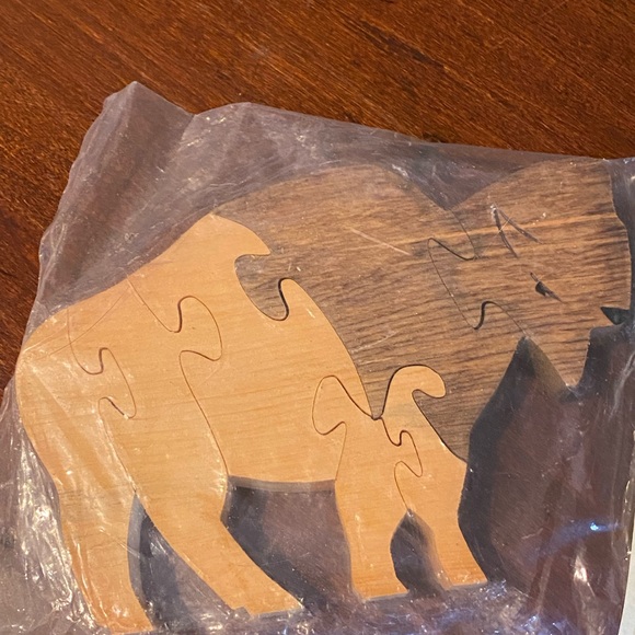 New Buffalo Bison Wood Puzzle - Handmade in Montana - Picture 2 of 5